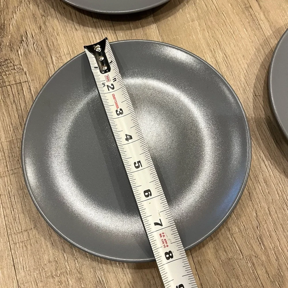 IKEA Slate Gray Salad 8” Plates Set of 4